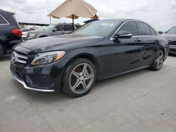 Salvage cars for sale from Copart Grand Prairie, TX: 2015 Mercedes-Benz C 300 4matic