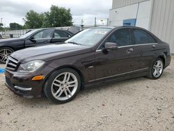 Mercedes-Benz C-Class salvage cars for sale: 2012 Mercedes-Benz C 250