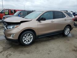 Salvage cars for sale at Woodhaven, MI auction: 2018 Chevrolet Equinox LT