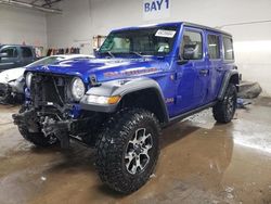 Vehiculos salvage en venta de Copart Elgin, IL: 2020 Jeep Wrangler Unlimited Rubicon