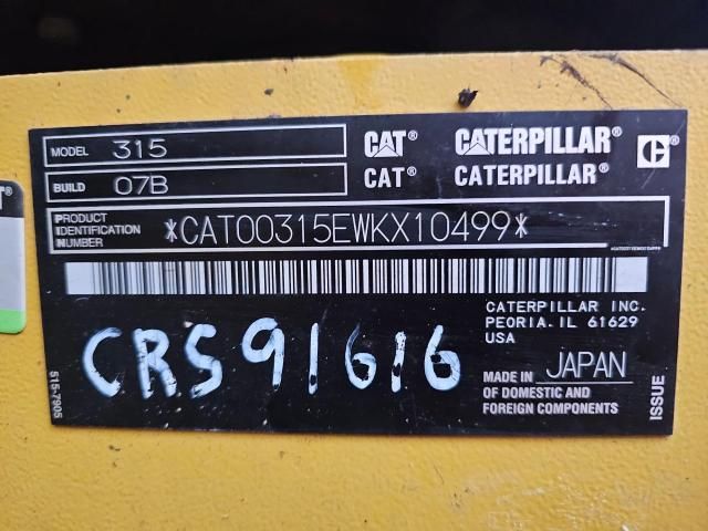 2021 Caterpillar 315