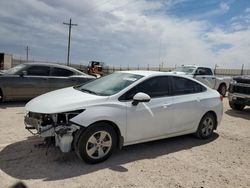 Salvage cars for sale at Andrews, TX auction: 2018 Chevrolet Cruze LS