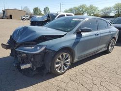 Salvage cars for sale from Copart Moraine, OH: 2015 Chrysler 200 S