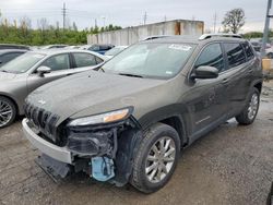 Vehiculos salvage en venta de Copart Cahokia Heights, IL: 2015 Jeep Cherokee Limited