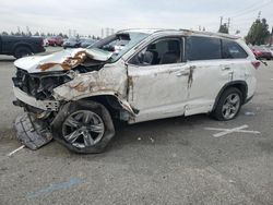 Salvage cars for sale at Rancho Cucamonga, CA auction: 2014 Toyota Highlander Limited