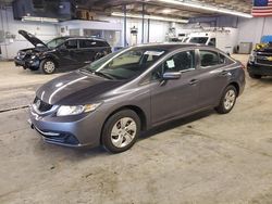 Salvage cars for sale at Wheeling, IL auction: 2015 Honda Civic LX