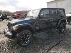 Jeep Wrangler Unlimited Rubicon 4xe salvage cars for sale: 2022 Jeep Wrangler Unlimited Rubicon 4XE