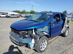Salvage cars for sale from Copart Sacramento, CA: 2020 Ford Ecosport SE