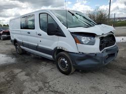 Salvage trucks for sale at Indianapolis, IN auction: 2017 Ford Transit T-250