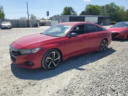 Salvage cars for sale at Mebane, NC auction: 2021 Honda Accord Sport