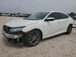Salvage cars for sale at Houston, TX auction: 2020 Honda Civic EXL