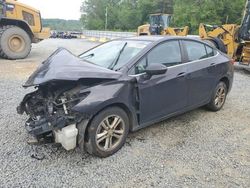 Salvage cars for sale from Copart Concord, NC: 2017 Chevrolet Cruze LT