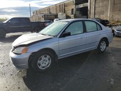 Salvage cars for sale from Copart Fredericksburg, VA: 2002 Honda Civic LX