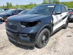 Salvage cars for sale at Bridgeton, MO auction: 2022 Ford Explorer Police Interceptor