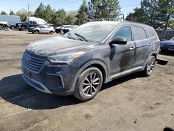 2017 Hyundai Santa FE SE en venta en Denver, CO