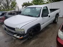 Salvage trucks for sale at Bridgeton, MO auction: 2002 Chevrolet Silverado K2500 Heavy Duty