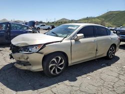 Salvage cars for sale at Colton, CA auction: 2017 Honda Accord EXL