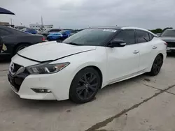 Salvage cars for sale from Copart Grand Prairie, TX: 2016 Nissan Maxima 3.5S