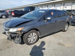 Salvage cars for sale from Copart Louisville, KY: 2012 Honda Civic LX
