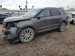 Salvage cars for sale at Mercedes, TX auction: 2017 Ford Explorer Limited