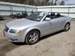 Salvage cars for sale from Copart Center Rutland, VT: 2005 Audi A4 1.8 Cabriolet
