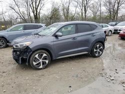 Salvage cars for sale at Cicero, IN auction: 2017 Hyundai Tucson Limited