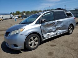Salvage cars for sale at Pennsburg, PA auction: 2011 Toyota Sienna LE