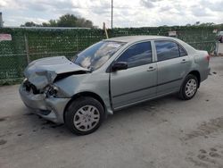 Salvage cars for sale at Orlando, FL auction: 2003 Toyota Corolla CE