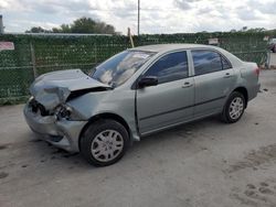 Toyota Vehiculos salvage en venta: 2003 Toyota Corolla CE