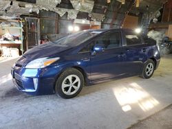 Salvage cars for sale from Copart Albany, NY: 2012 Toyota Prius