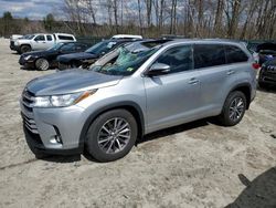 Toyota Highlander salvage cars for sale: 2018 Toyota Highlander SE