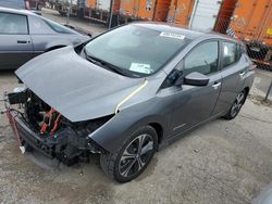 Salvage cars for sale at Cahokia Heights, IL auction: 2018 Nissan Leaf S