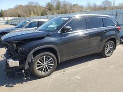Salvage cars for sale at Assonet, MA auction: 2019 Toyota Highlander SE