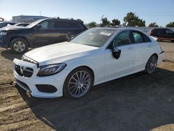 Salvage cars for sale from Copart San Diego, CA: 2016 Mercedes-Benz C300
