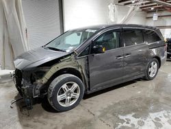Salvage cars for sale at Leroy, NY auction: 2011 Honda Odyssey Touring