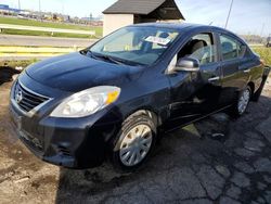 Salvage cars for sale at Woodhaven, MI auction: 2012 Nissan Versa S