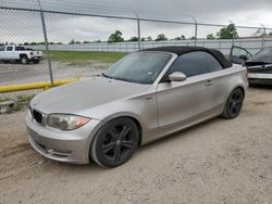 Salvage cars for sale at Houston, TX auction: 2008 BMW 128 I