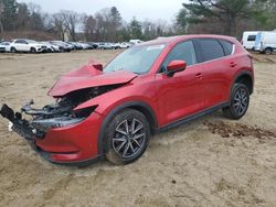 Salvage cars for sale at North Billerica, MA auction: 2017 Mazda CX-5 Grand Touring