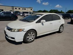 Salvage cars for sale from Copart Wilmer, TX: 2010 Honda Civic LX