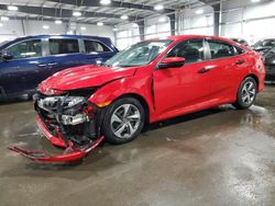 Salvage cars for sale from Copart Ham Lake, MN: 2019 Honda Civic LX