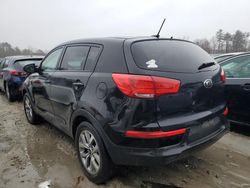 Salvage cars for sale at Mendon, MA auction: 2016 KIA Sportage LX