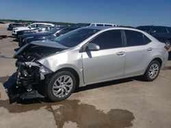 Salvage cars for sale from Copart Grand Prairie, TX: 2019 Toyota Corolla L
