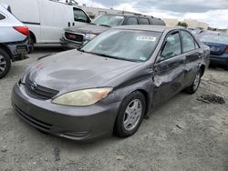 Salvage cars for sale at Martinez, CA auction: 2002 Toyota Camry LE