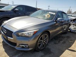 Salvage cars for sale at Chicago Heights, IL auction: 2016 Infiniti Q50 Premium