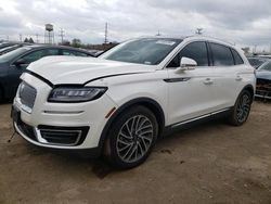 Lincoln Nautilus salvage cars for sale: 2019 Lincoln Nautilus Reserve