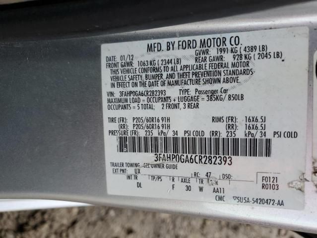 2012 Ford Fusion S