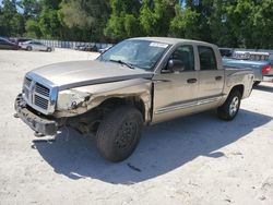 Vehiculos salvage en venta de Copart Ocala, FL: 2005 Dodge Dakota Quad Laramie