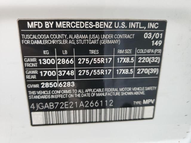 2001 Mercedes-Benz ML 430