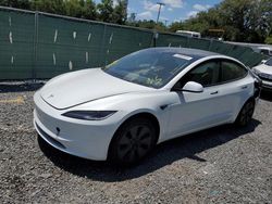 Salvage cars for sale at Riverview, FL auction: 2024 Tesla Model 3