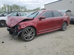 Salvage cars for sale at Spartanburg, SC auction: 2016 Volkswagen Passat S